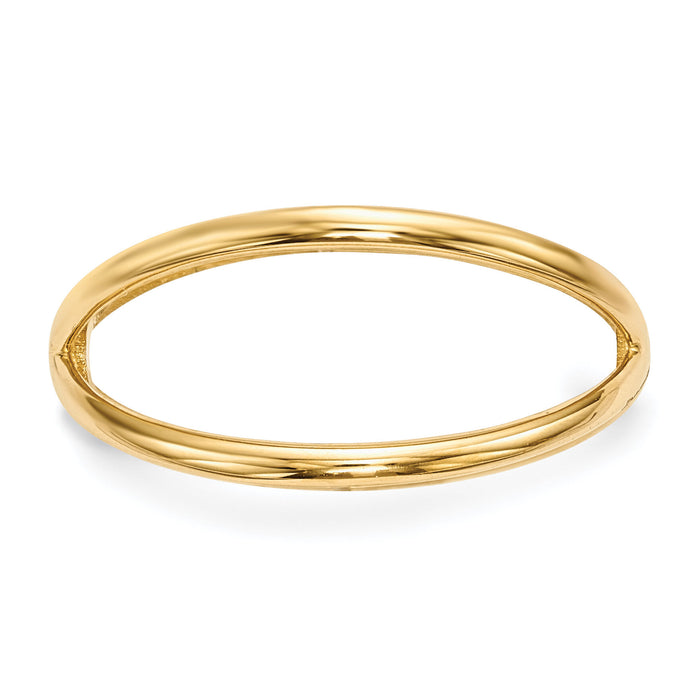 14k Gold Polished Double Ring-R619