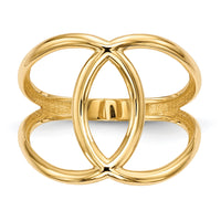 14k Gold Polished Ring-R620