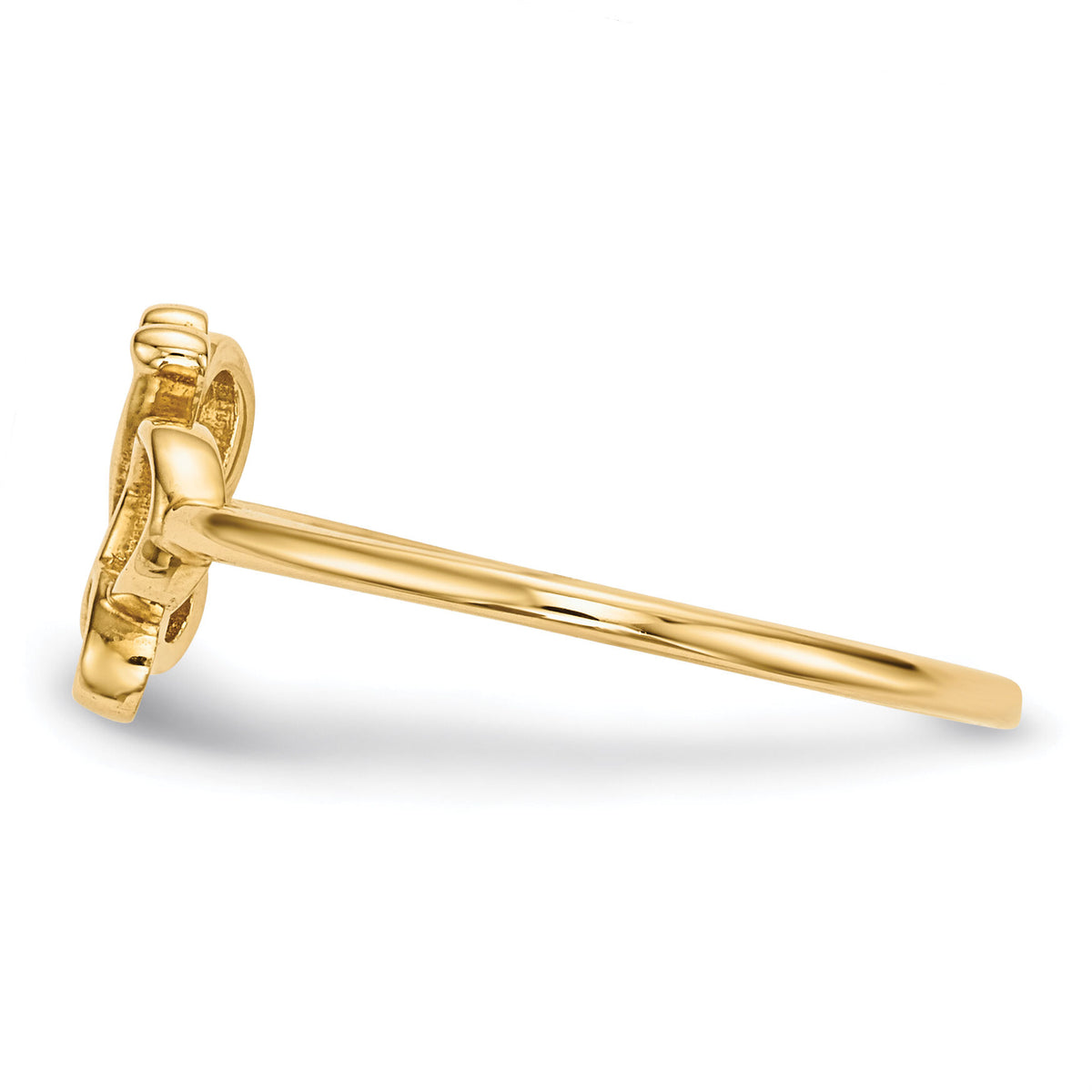14k Polished Butterfly Ring-R629