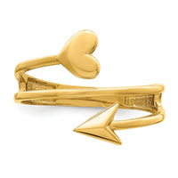14K Heart and Arrow Ring-R653