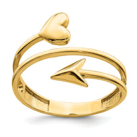 14K Heart and Arrow Ring-R653