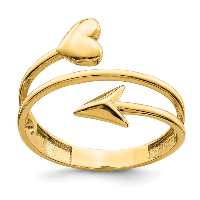 14K Heart and Arrow Ring-R653