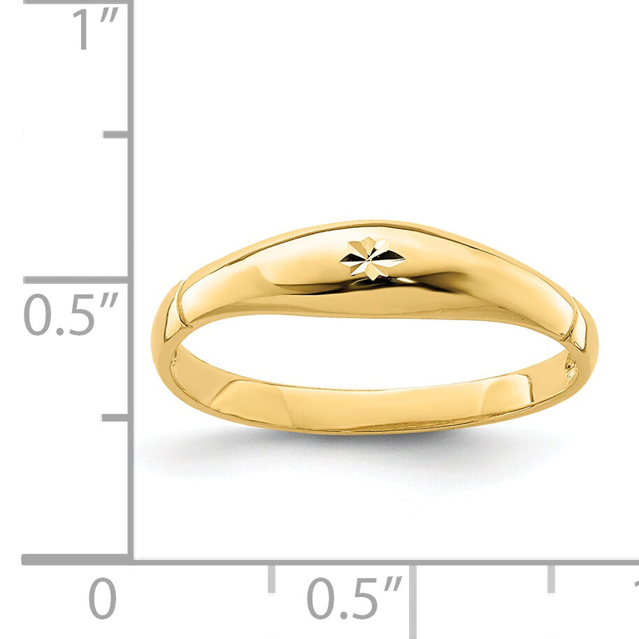 14K D/C Band Ring-R657
