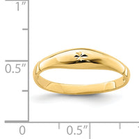 14K D/C Band Ring-R657