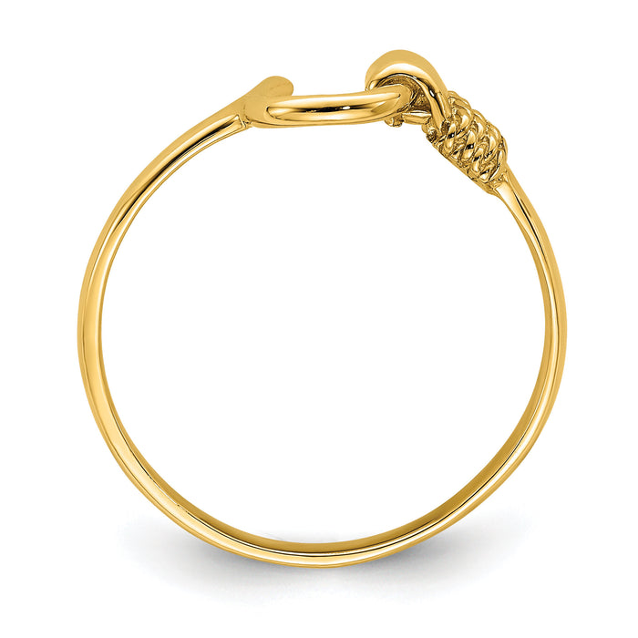 14K Horseshoe Ring-R664