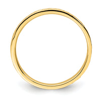 14K Polished Floral Band-R672