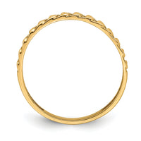 14K Rose Gold Link Design Ring-R674R