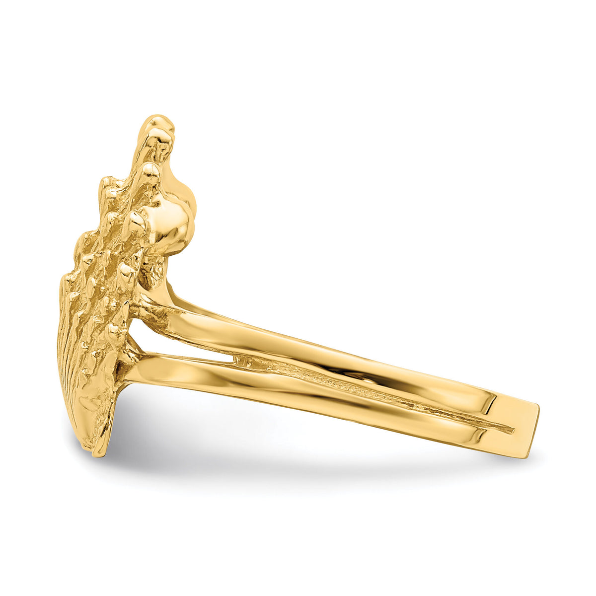 14K Lion's Paw Shell Ring-R678