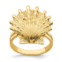 14K Lion's Paw Shell Ring-R679