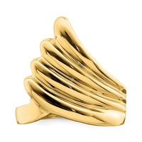 14K Polished Fish Tail Ring-R711