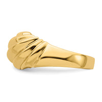 14k Polished Shrimp Fashion Ring-R715