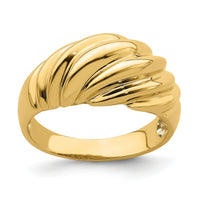 14k Polished Shrimp Fashion Ring-R715