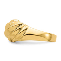14k Polished Dome Ring-R718