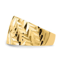 14k D/C Arrow Slash Dome Ring-R729