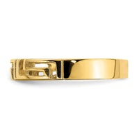 14k Cut-Out Greek Key Band-R742