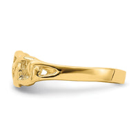 14K Polished Chain Link Ring-R763