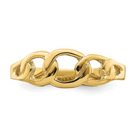 14K Polished Chain Link Ring-R763