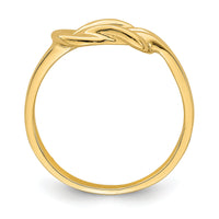 14k Polished Freeform Love Knot Ring-R765