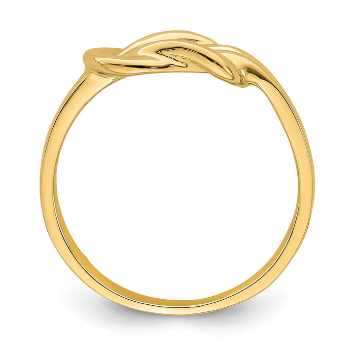 14k Polished Freeform Love Knot Ring-R765