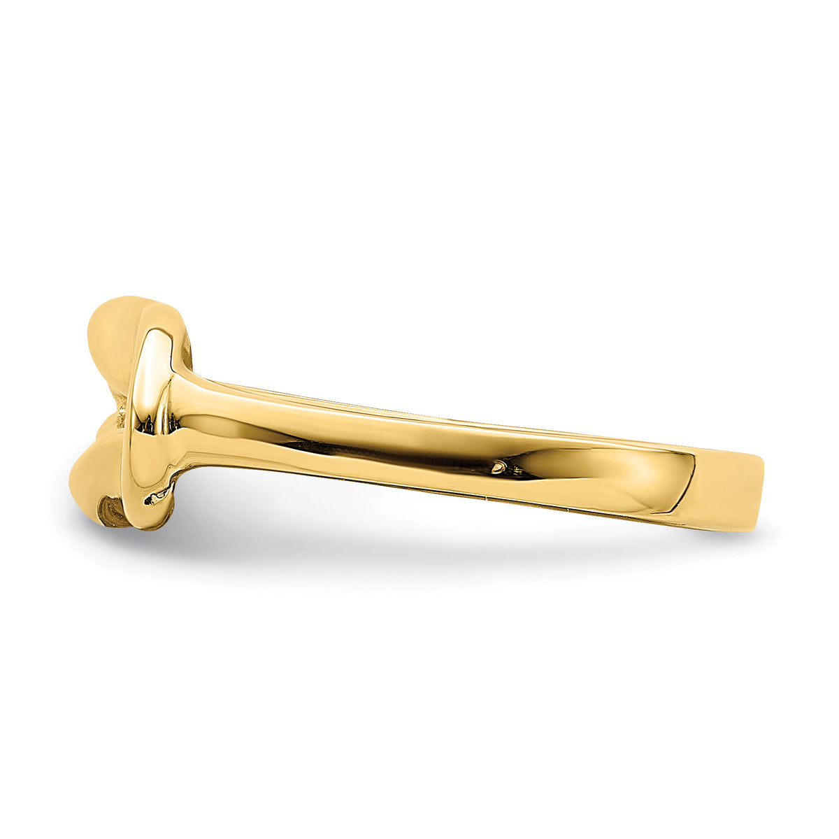14k Polished Freeform Love Knot Ring-R765