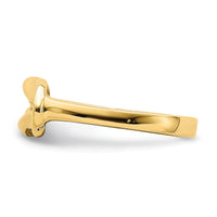 14k Polished Freeform Love Knot Ring-R765