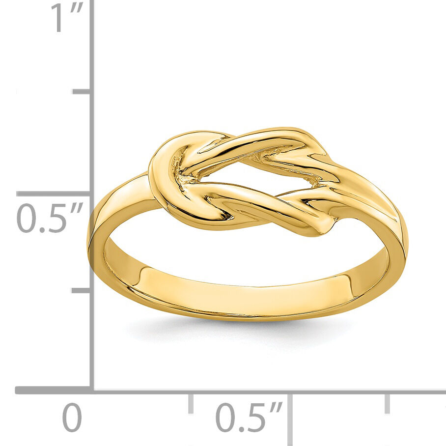 14k Polished Freeform Love Knot Ring-R765