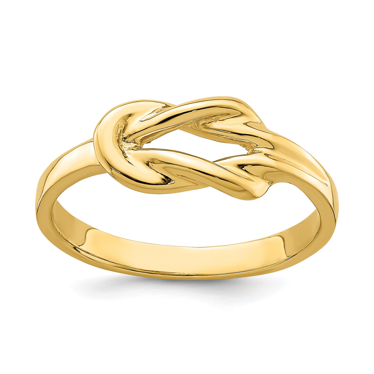 14k Polished Freeform Love Knot Ring-R765