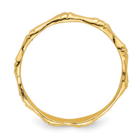 14k Polished Bamboo Band-R766