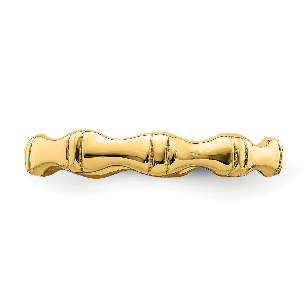 14k Polished Bamboo Band-R766