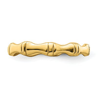 14k Polished Bamboo Band-R766