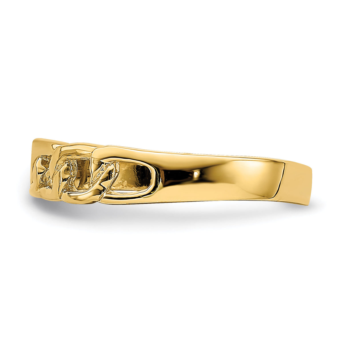 14k Polished Link Band Ring-R770