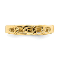 14k Polished Link Band Ring-R770