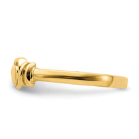 14k Polished Heart Ring-R778