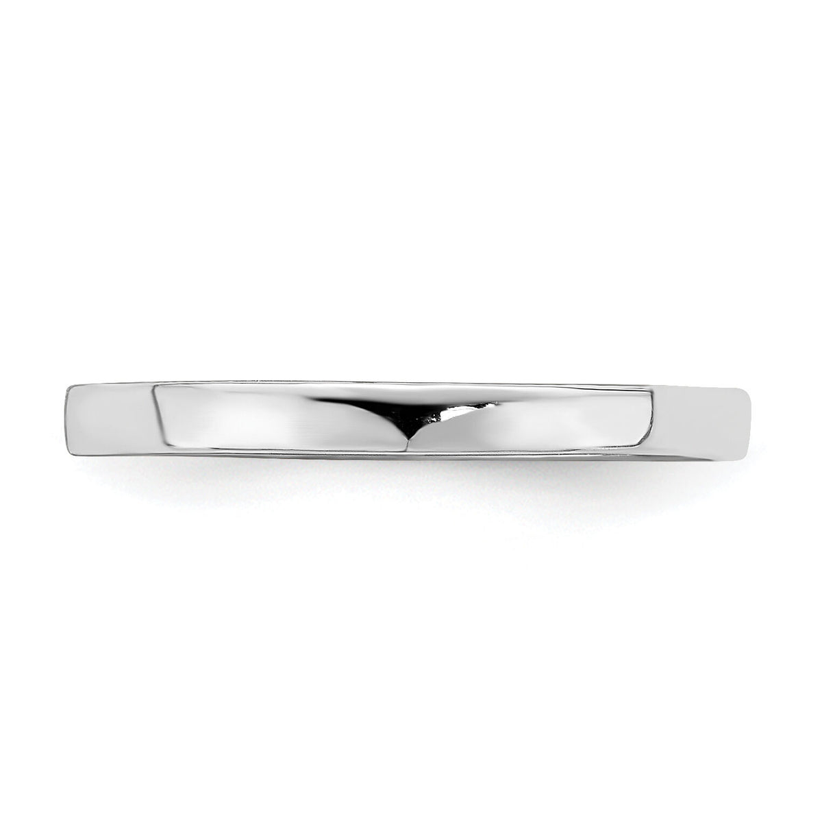 14k White Gold Bamboo Band Childs Ring-R783W