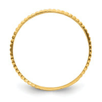 14k Leaf Engraved Thumb Ring ()-R796