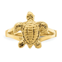 14k Textured Sea Turtle Ring-R837