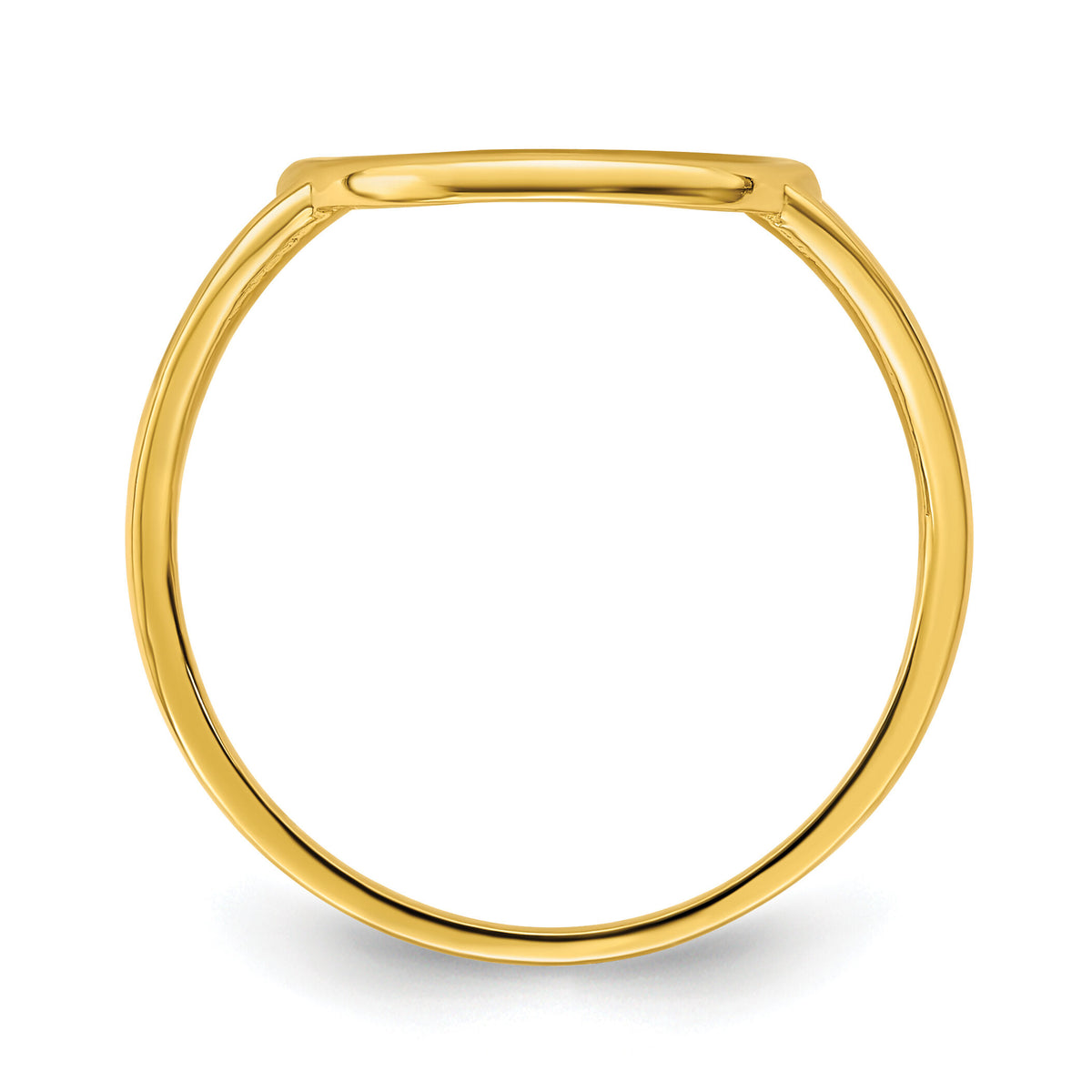 14k Polished Tree of Life in Circle Ring-R949