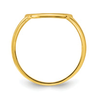 14k Polished Tree of Life in Circle Ring-R949