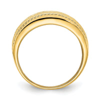 14K Polished Fancy Ring-R952