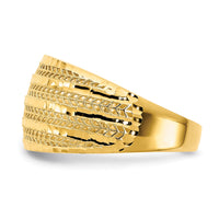 14K Polished Fancy Ring-R952