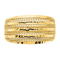 14K Polished Fancy Ring-R952