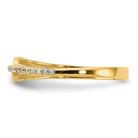 14K Polished Fancy CZ Ring-R955