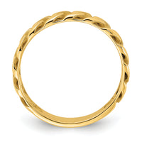 14k Polished 4mm Curb Link Ring-R970