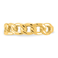 14k Polished 5mm Curb Link Ring-R971