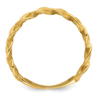 14k Polished Fancy Braided Ring-R975