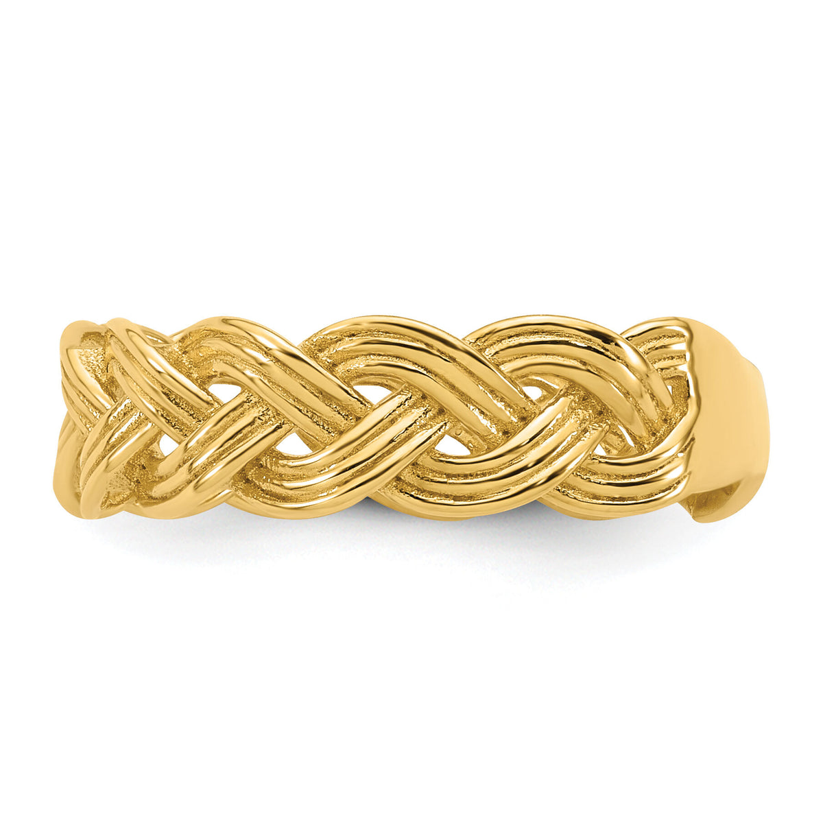 14k Polished Fancy Braided Ring-R975