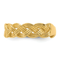 14k Polished Fancy Braided Ring-R975