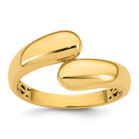 14K Polished Bypass Ring-R981