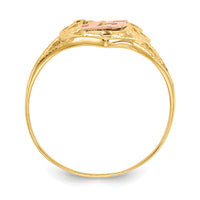 14k Two-Tone Amor 15 Heart Ring-R99