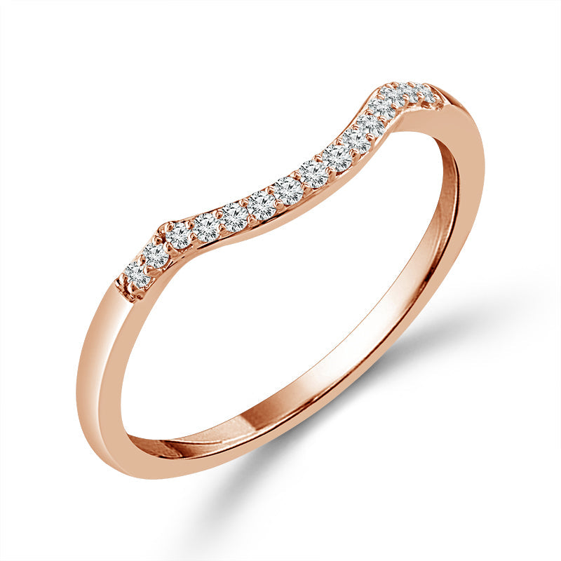 Diamond Bridal Set 0.33 ct tw 10k Rose Gold-RB10172A78P0